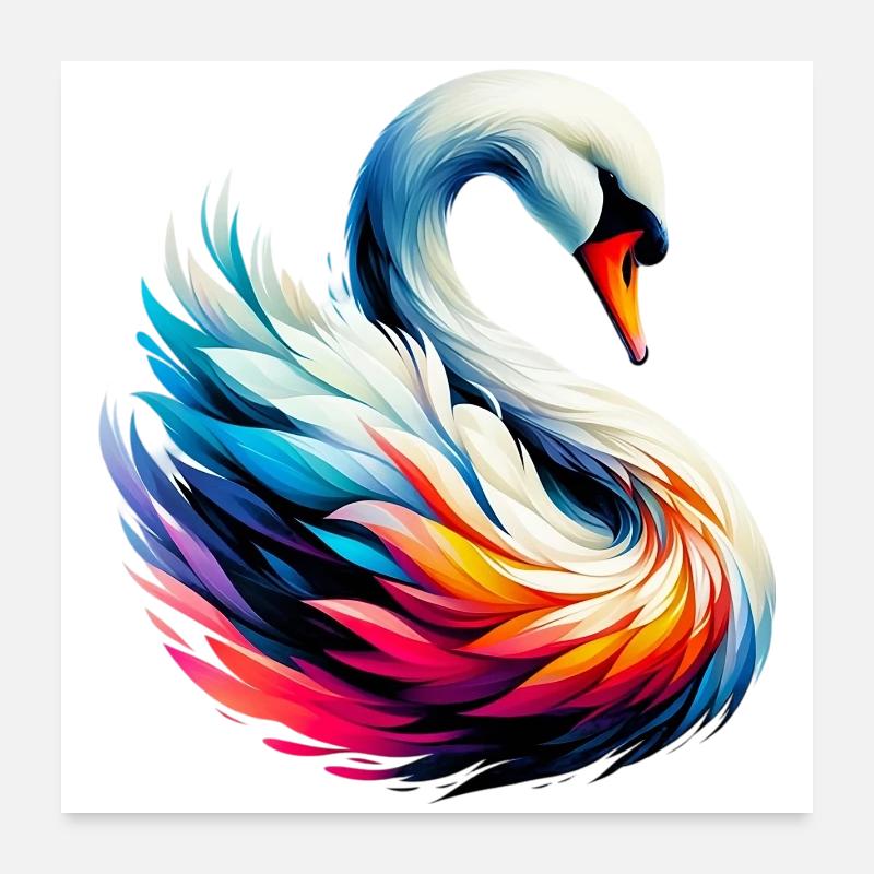 Cygne Poster 60 x 60 cm