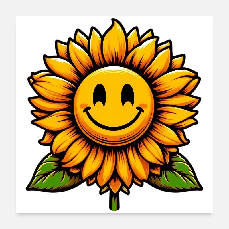 Sunflower Poster 24" x 24" (60x60 cm)