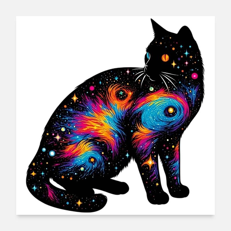 Chat Poster 60 x 60 cm