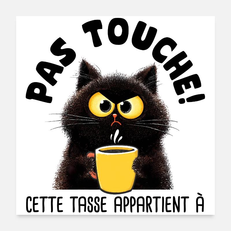 Personalized mug-No touch-Funny mug-Humor mug Poster 24" x 24" (60x60 cm)