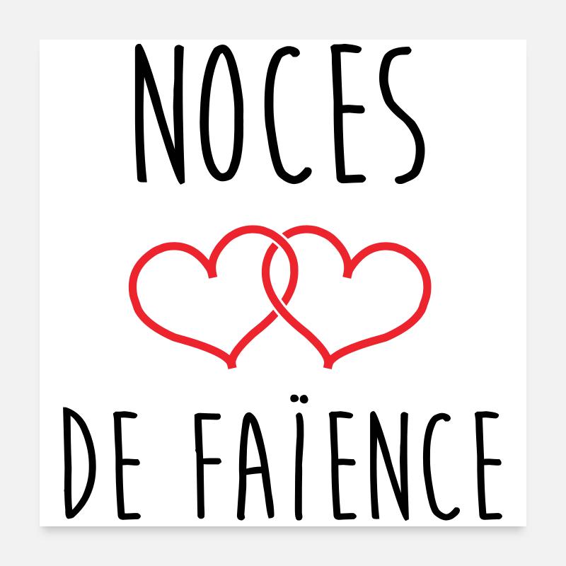 Lertøjsbryllup 9 års ægteskab Poster 60x60 cm