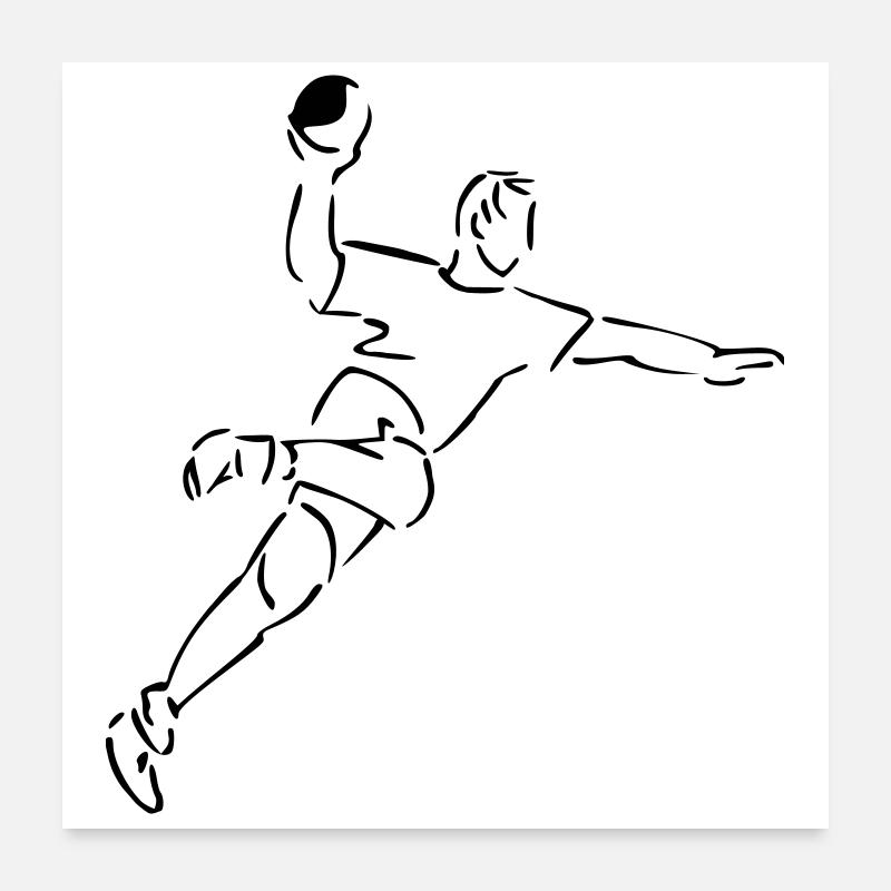 Handball Poster 60x60 cm