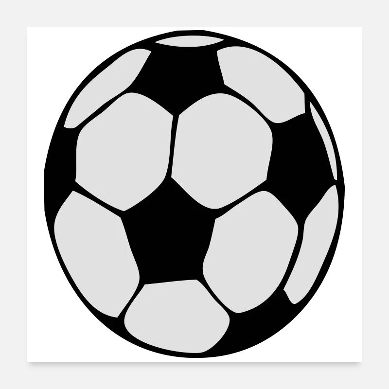 ballon-foot Poster 60 x 60 cm
