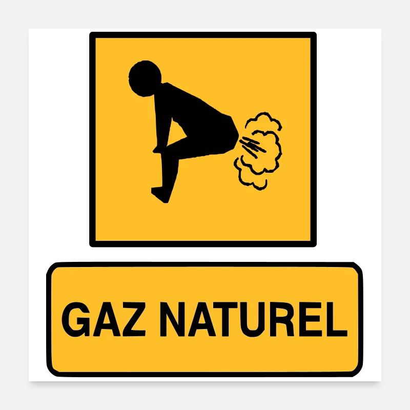 Gaz naturel Poster 60 x 60 cm