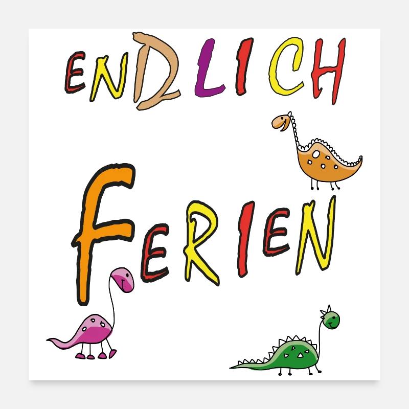 Ferien Urlaub Poster 60x60 cm