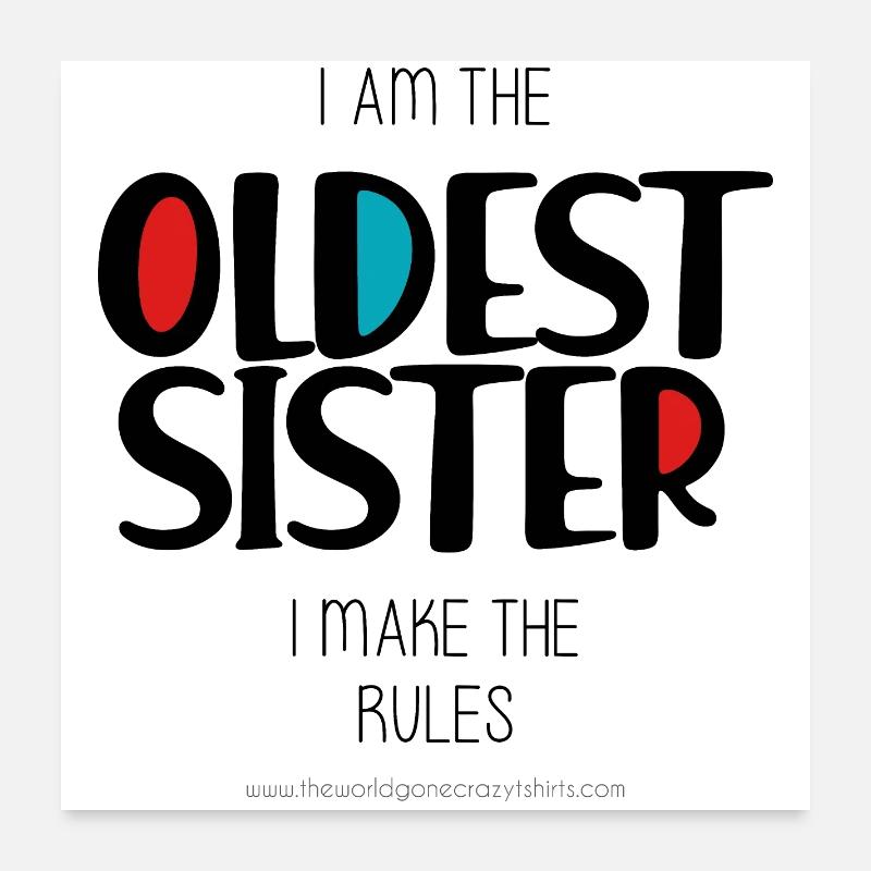 Älteste Schwester Poster 60x60 cm
