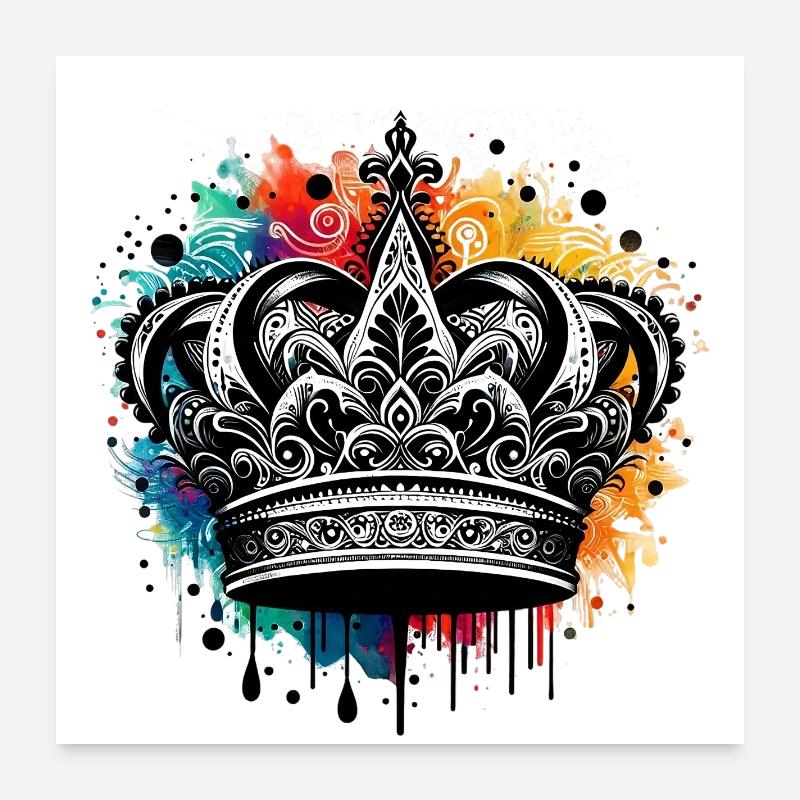 Crown Poster 24" x 24" (60x60 cm)