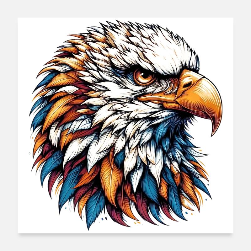 Adler Poster 60x60 cm