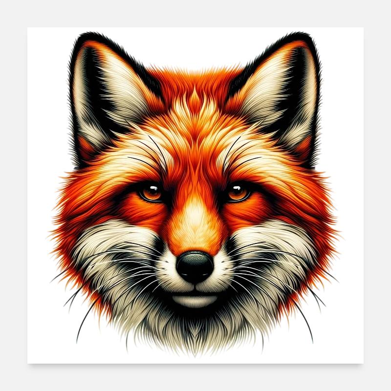 Renard Poster 60 x 60 cm
