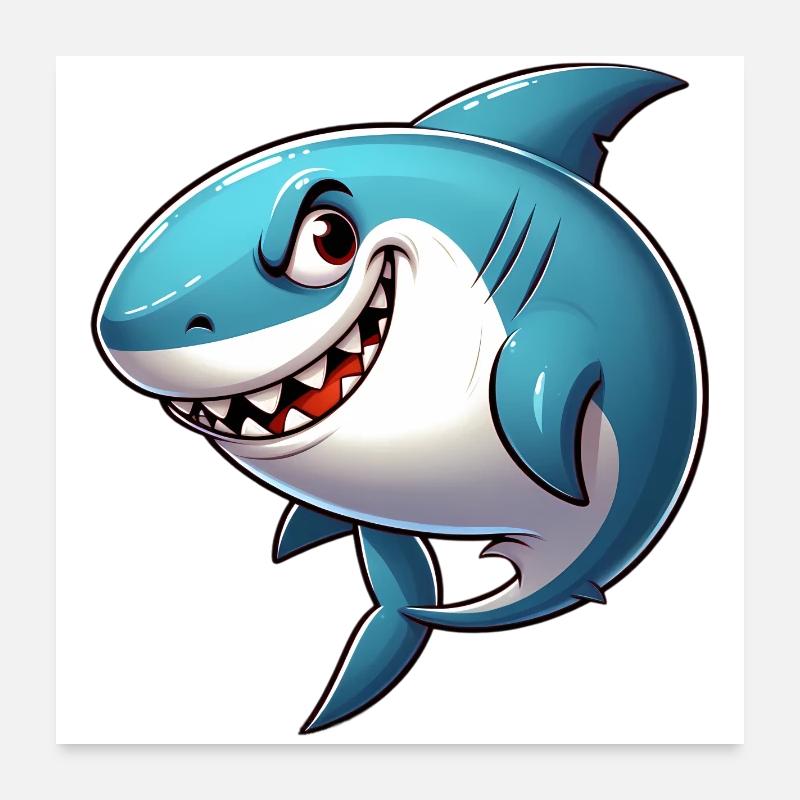 Requin Poster 60 x 60 cm