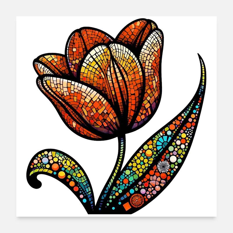 Tulpe Poster 60x60 cm