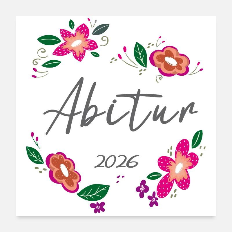 Abitur 2026  Poster 60x60 cm