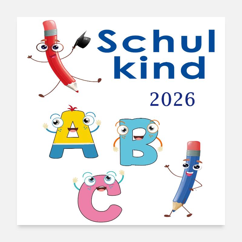 ABC Schuldkind 2026 Poster 60 x 60 cm