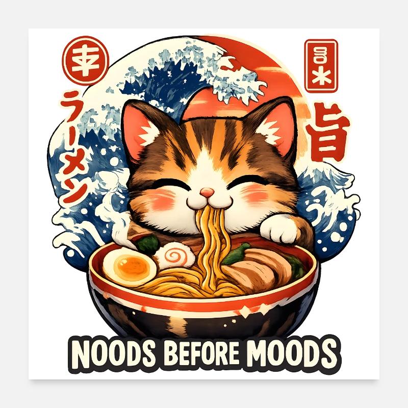 Ramen Noods Poster 60x60 cm