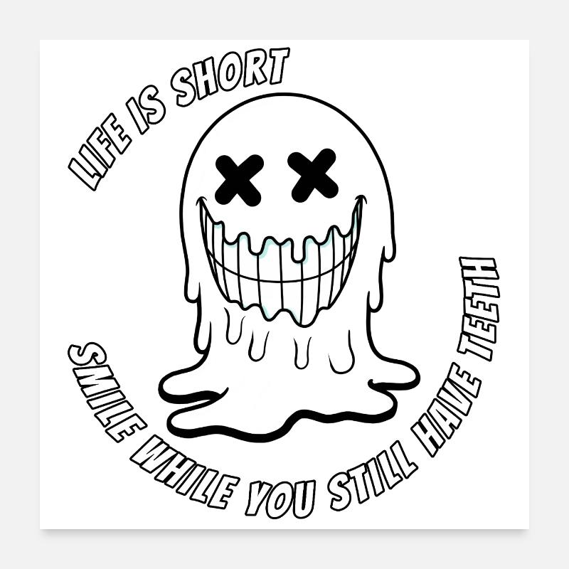 Leben und Teeth.TR Poster 60x60 cm