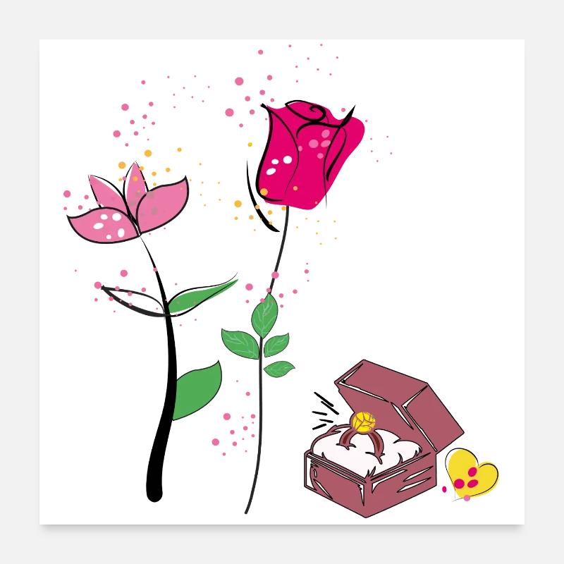 Valentine Poster 60x60 cm