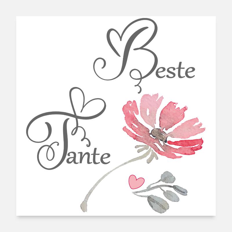 Best Aunt Poster 24" x 24" (60x60 cm)