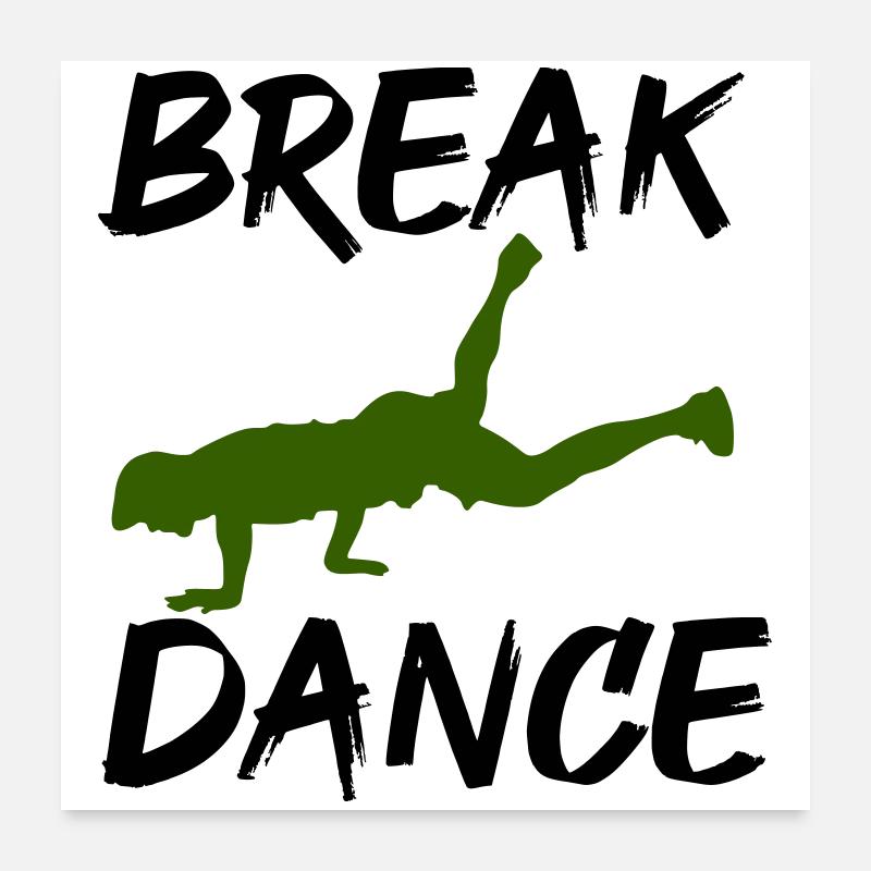Breakdancing Poster 24" x 24" (60x60 cm)