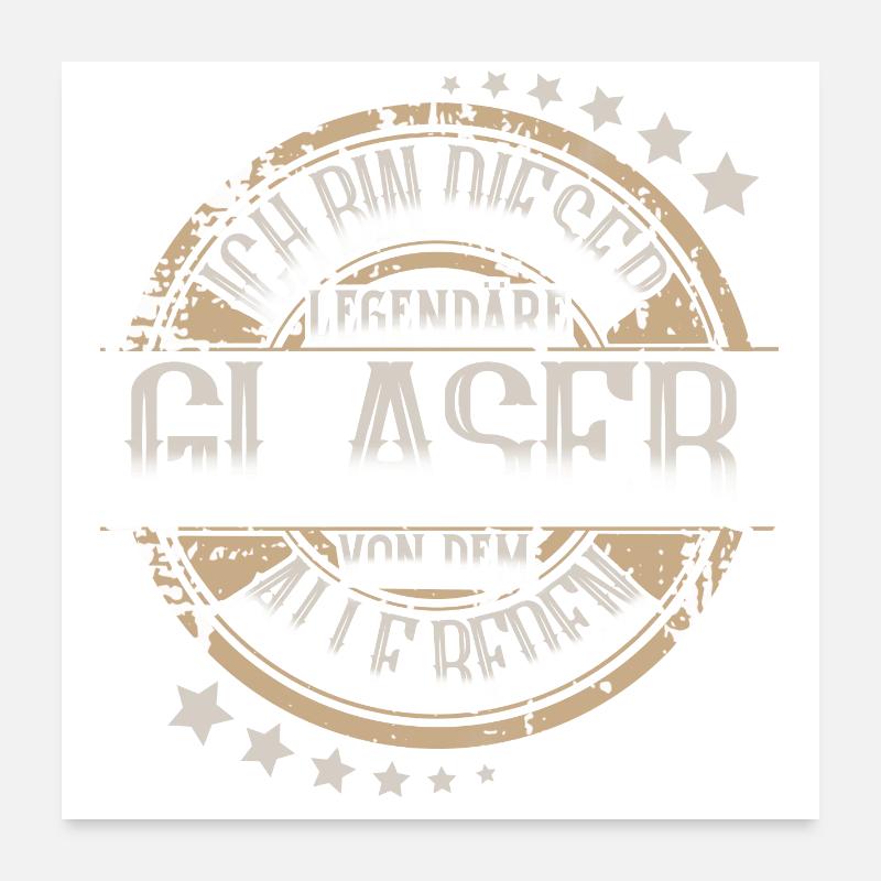 Glaser Poster 60x60 cm