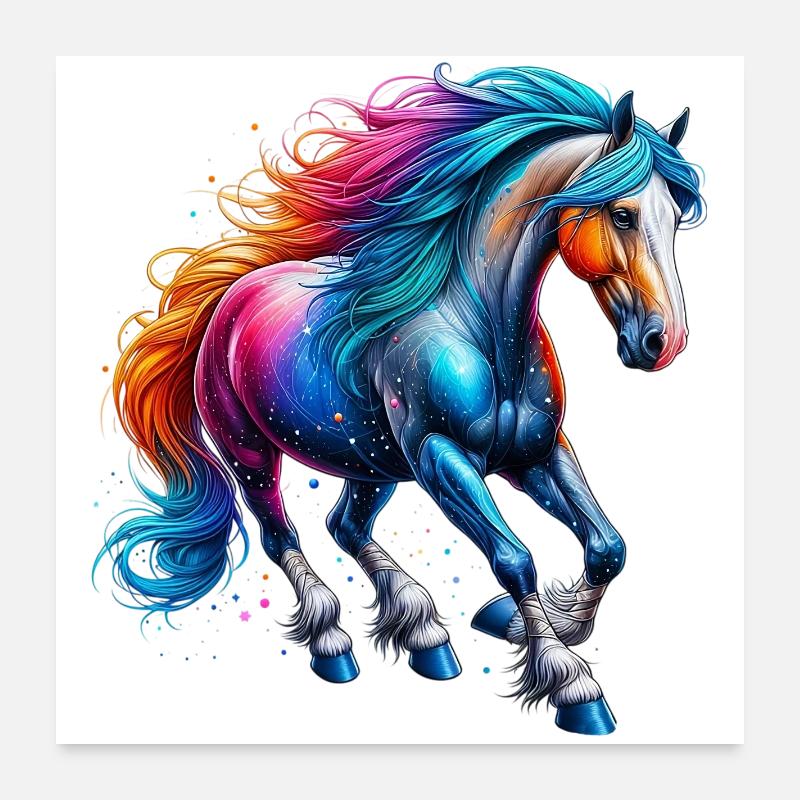 Pferd Poster 60x60 cm