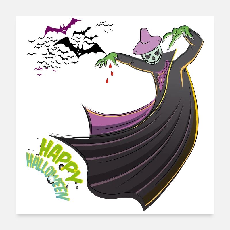 Halloween Ghost Poster 24" x 24" (60x60 cm)