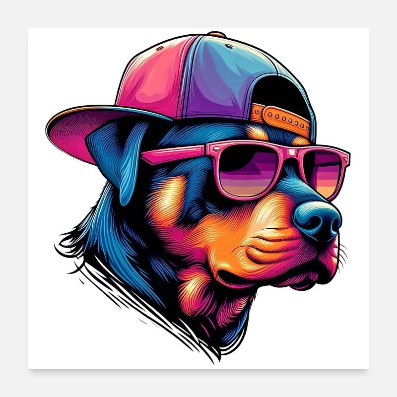 Dog Poster 24" x 24" (60x60 cm)