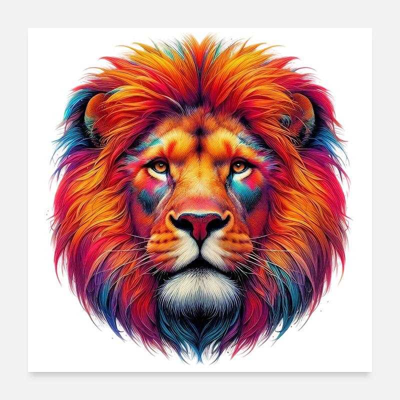 Löwe Poster 60x60 cm