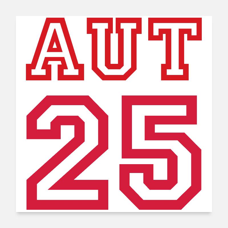 AUTRICHE Poster 60 x 60 cm