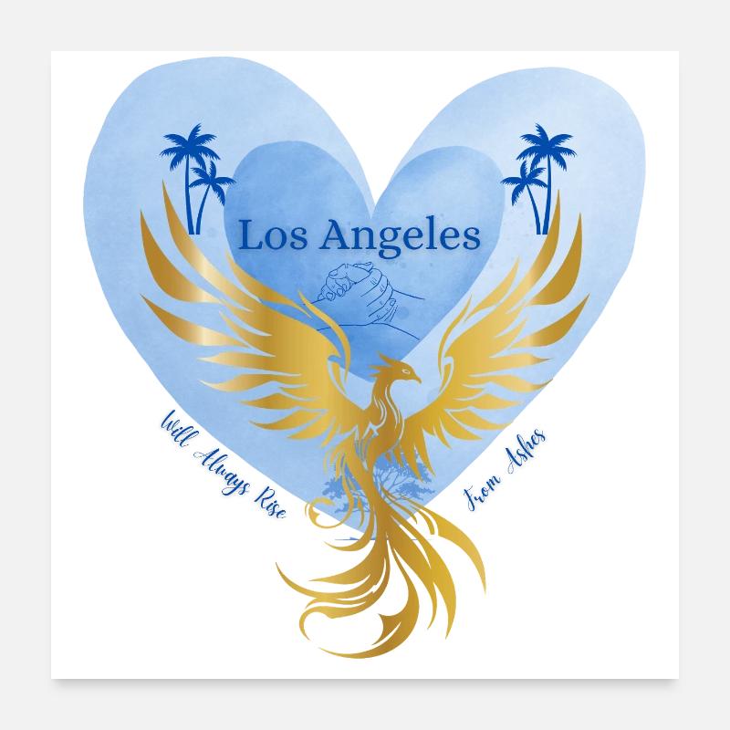 Los Angeles Poster 24" x 24" (60x60 cm)