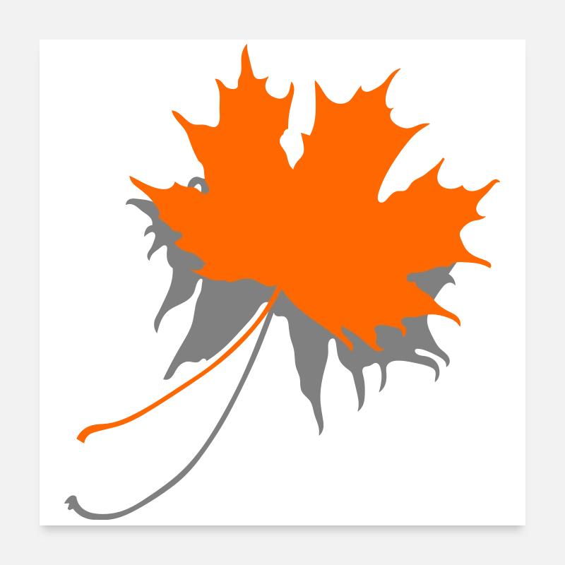 Feuille d’érable Poster 60 x 60 cm