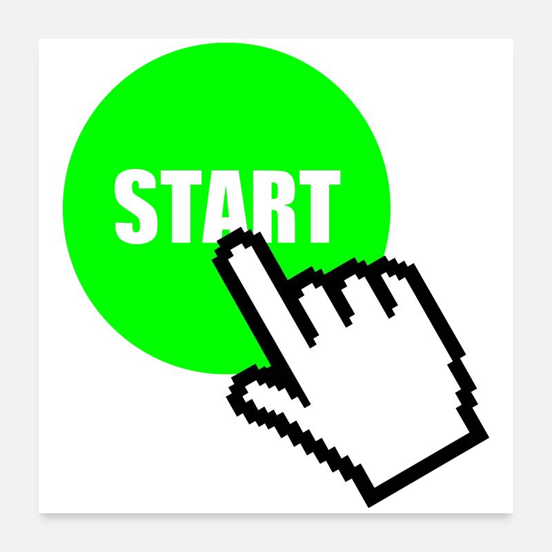 Start Poster 24" x 24" (60x60 cm)