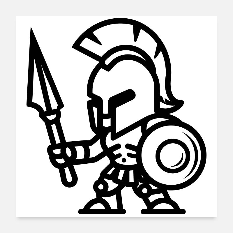 Spartan Poster 24" x 24" (60x60 cm)