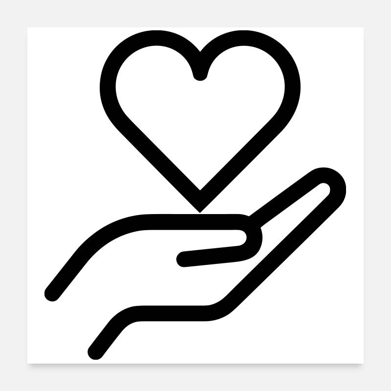 donner amour Poster 60 x 60 cm