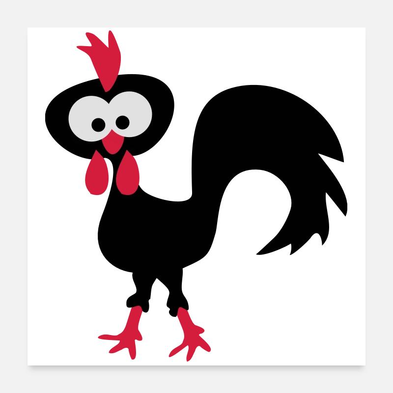 coq Poster 60 x 60 cm