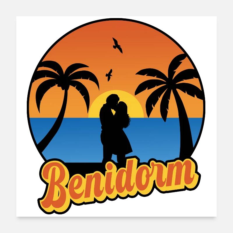 Benidorm Poster 24" x 24" (60x60 cm)