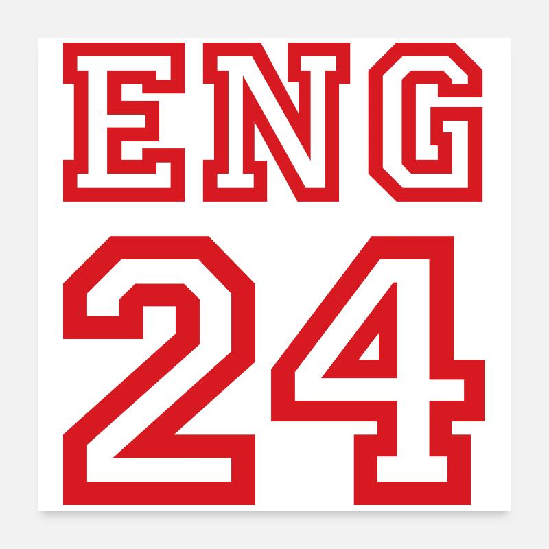 England Poster 60x60 cm