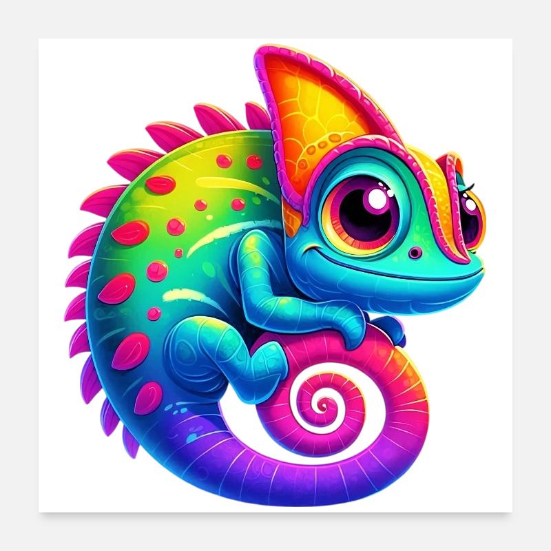 Chameleon Poster 24" x 24" (60x60 cm)