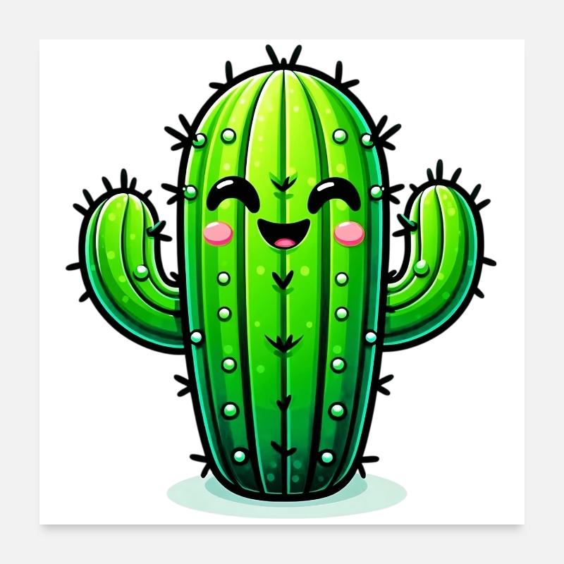 Cactus Poster 60 x 60 cm
