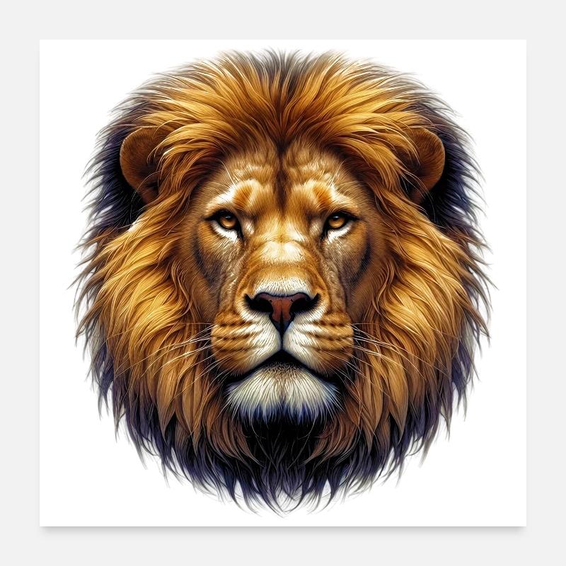 Löwe Poster 60x60 cm