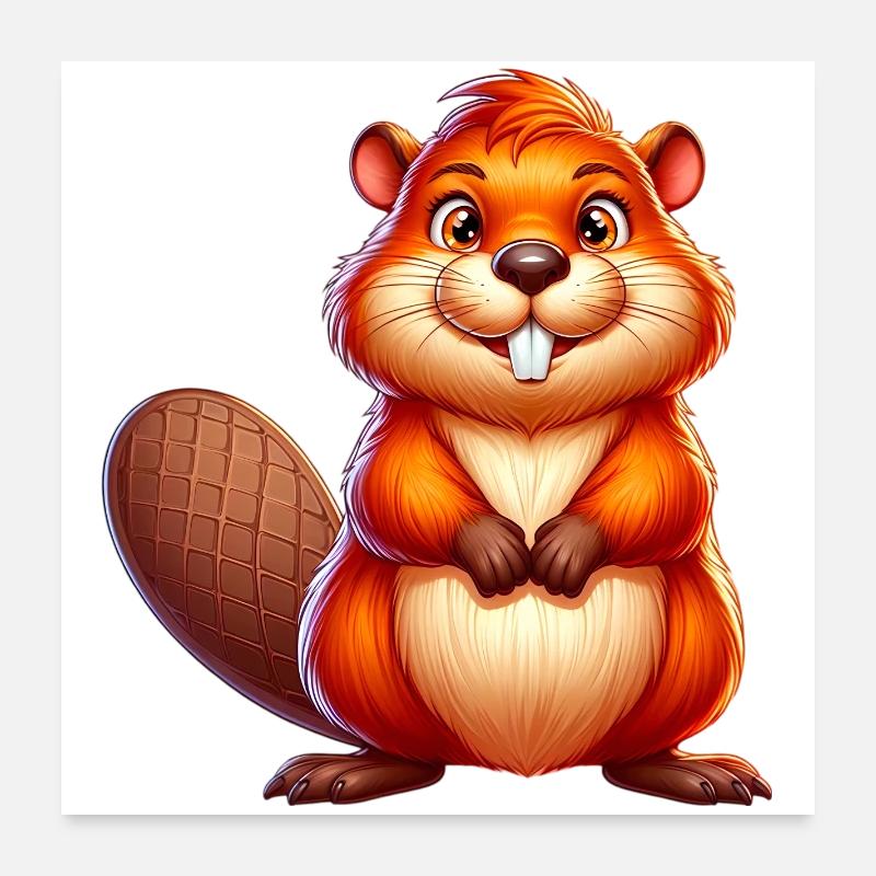 Castor Poster 60 x 60 cm