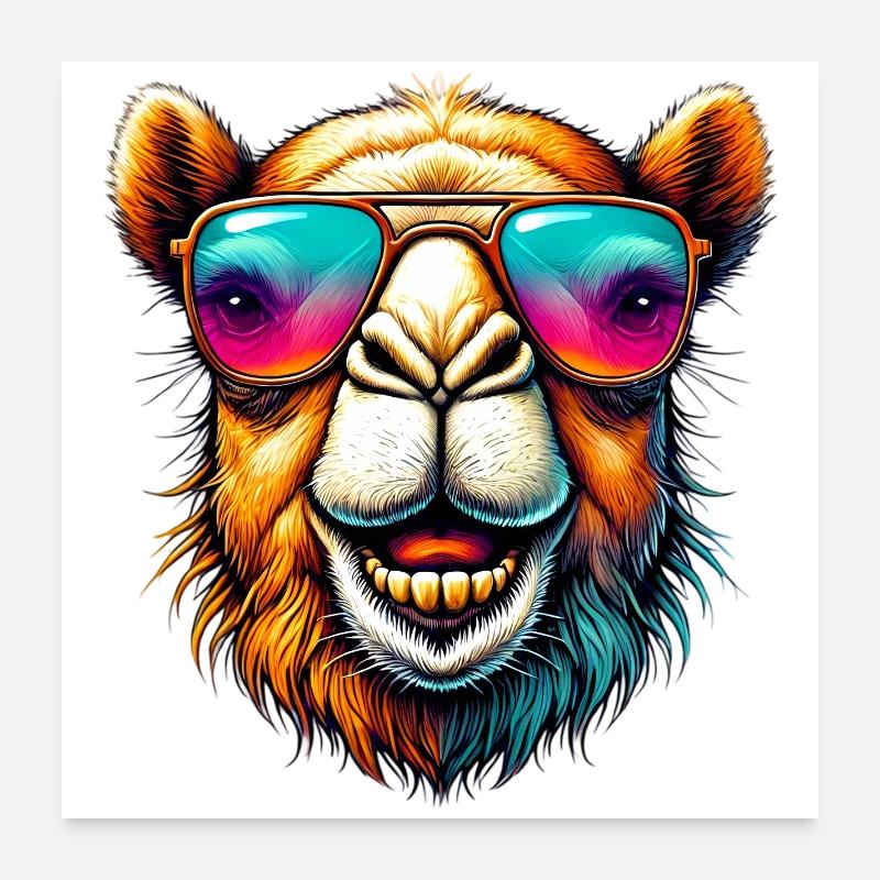 Kamel Poster 60x60 cm