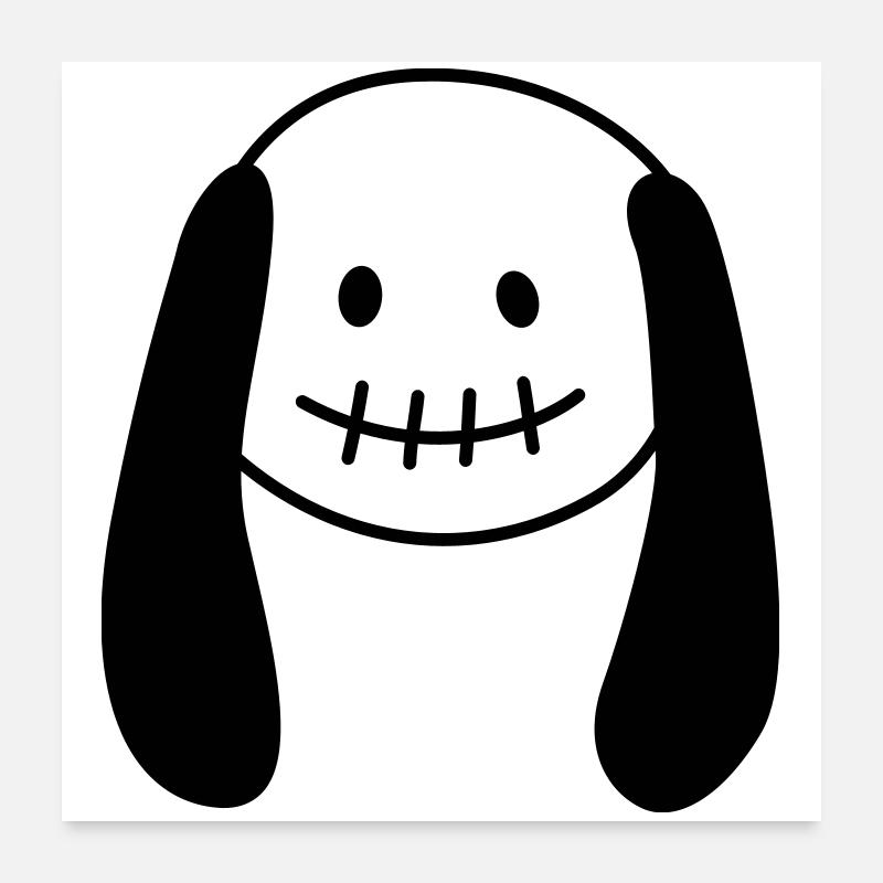 Zombie Doll – Cute & Creepy Combined Poster 24" x 24" (60x60 cm)