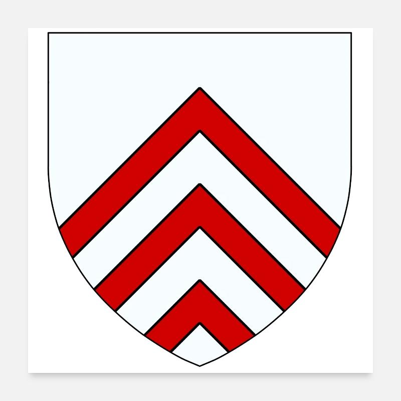 Blason du Perche Poster 60 x 60 cm