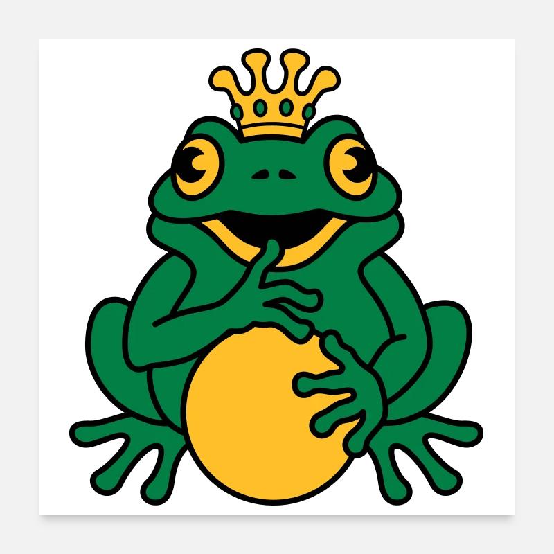 Froschkönig Poster 60x60 cm