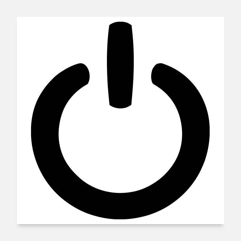 Power Symbol Poster 24" x 24" (60x60 cm)
