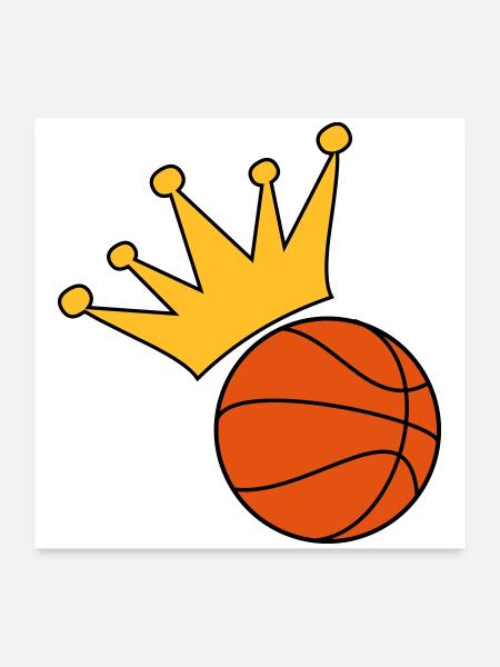 Basketball - Poster 24" x 24" (60x60 cm) - white - Front