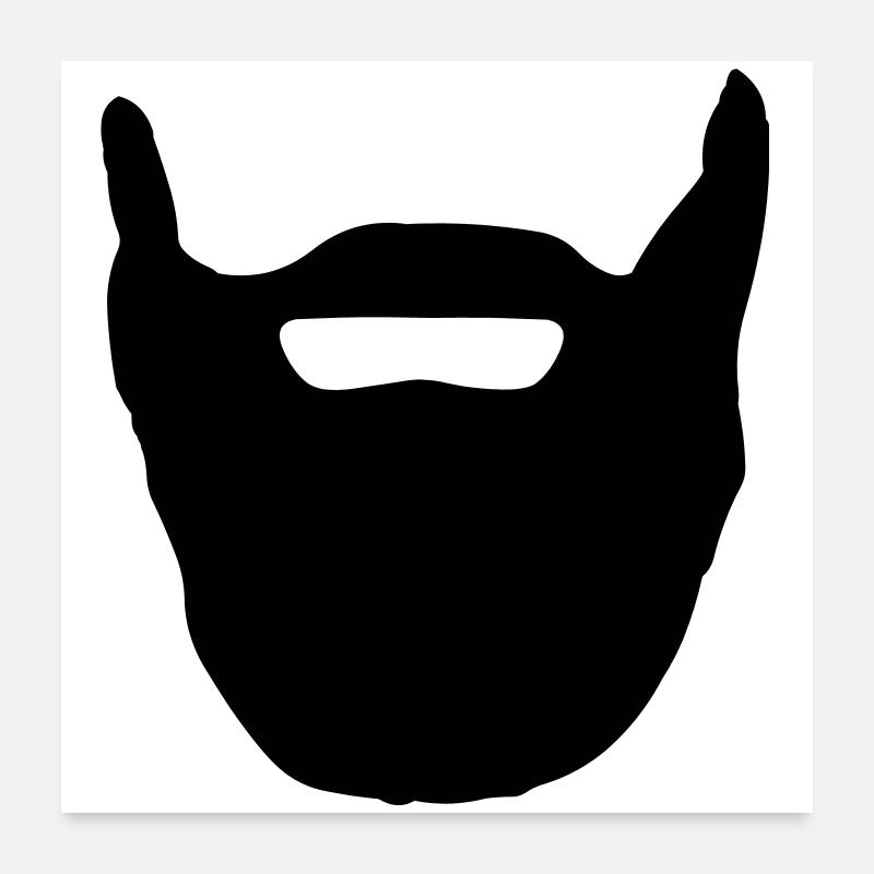 Beard Poster 24" x 24" (60x60 cm)