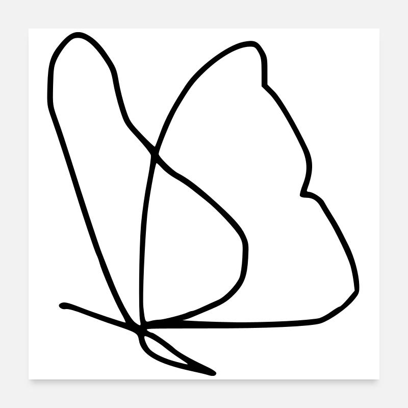 Schmetterling Poster 60x60 cm
