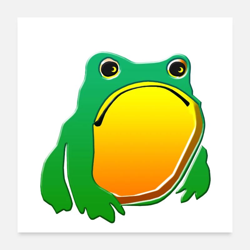 Frosch Poster 60x60 cm