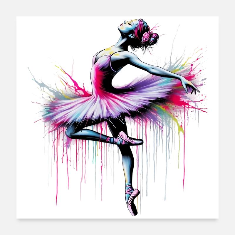 Ballet dancer with tutu Poster 24" x 24" (60x60 cm)